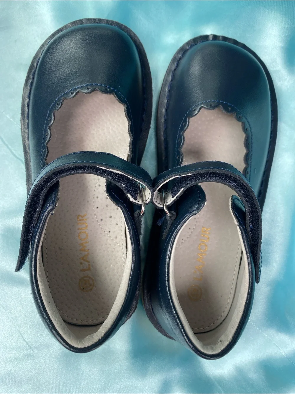 L’Amour  Navy Blue Mary Jane Style Dress Shoes